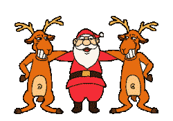 santa claus-reindeers1.gif
